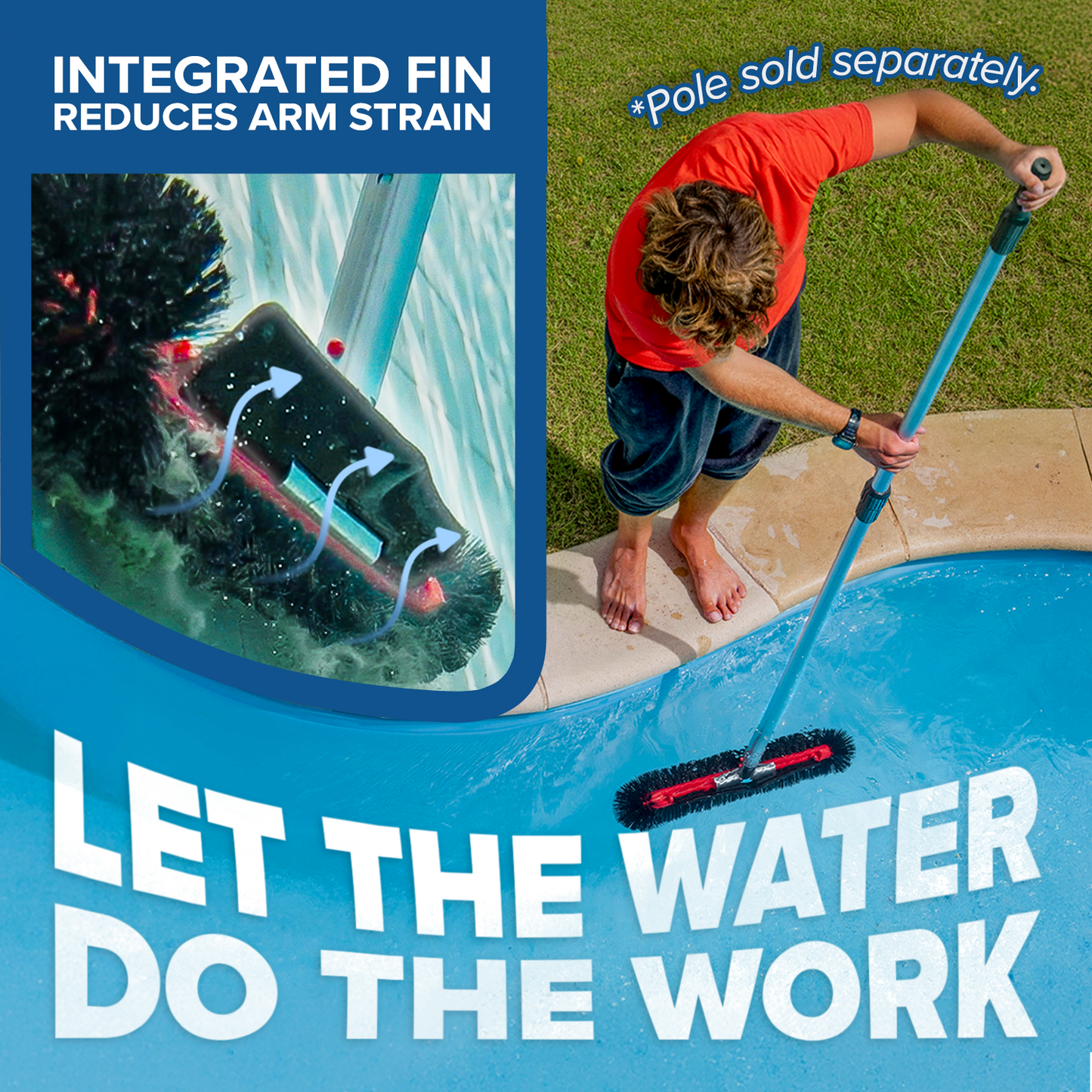 Pool Brush Head for Inground & Above Ground Pools