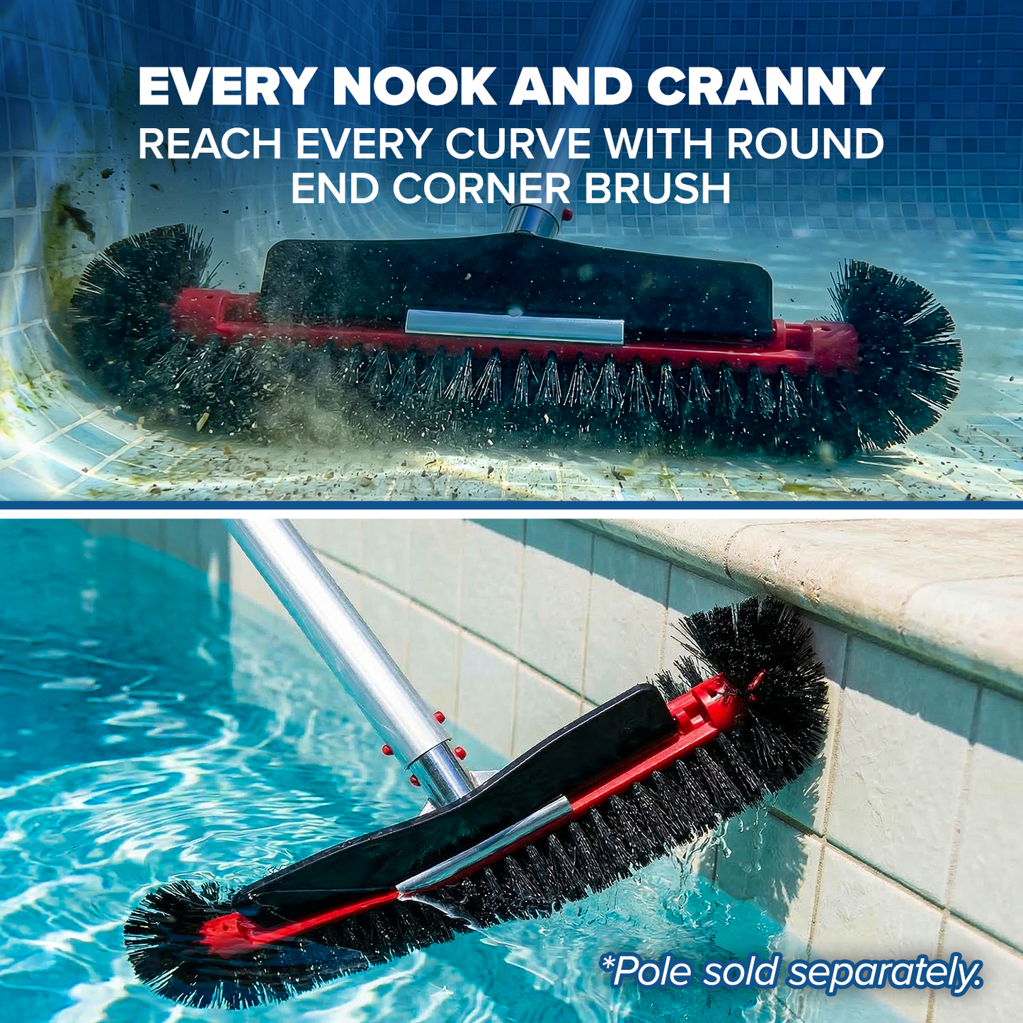 Pool Brush Head for Inground & Above Ground Pools