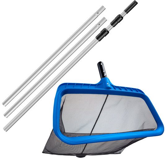 Lightweight Pool Net with 13 Feet Telescopic Pool Pole