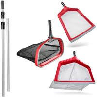 3-Piece Rubber Bumper Nets with 15 Feet Telescopic Pool Pole