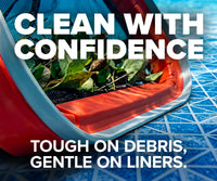 Aluminum Frame Pool Net for Inground & Above Ground Pools - Protective Rubber Edge