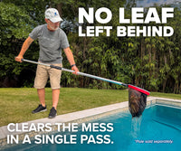 Aluminum Frame Pool Net for Inground & Above Ground Pools - Protective Rubber Edge