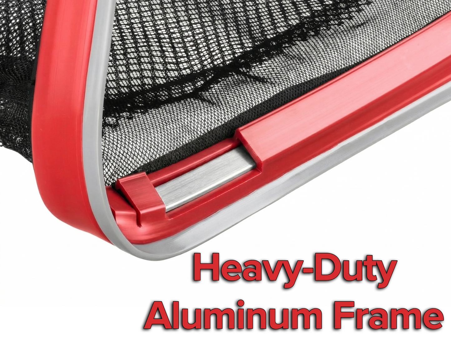 Aluminum Frame Pool Net - Heavy Duty Pool Leaf Rake for Inground & Above Ground Pools