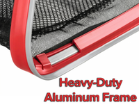 Aluminum Frame Pool Net - Heavy Duty Pool Leaf Rake for Inground & Above Ground Pools