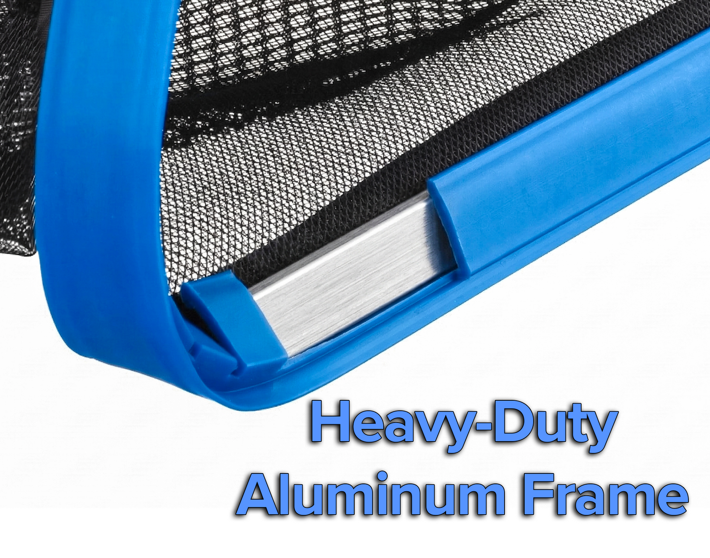 Aluminum Frame Pool Net - Heavy Duty Pool Leaf Rake for Inground & Above Ground Pools