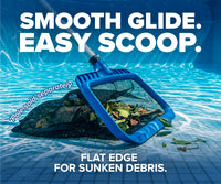 Plastic Frame Pool Net - Heavy Duty Pool Leaf Rake for Inground & Above Ground Pools