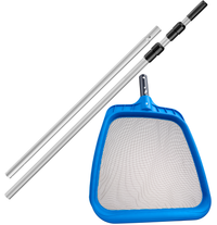 Flat Skimmer with 15 Feet Telescopic Pool Pole