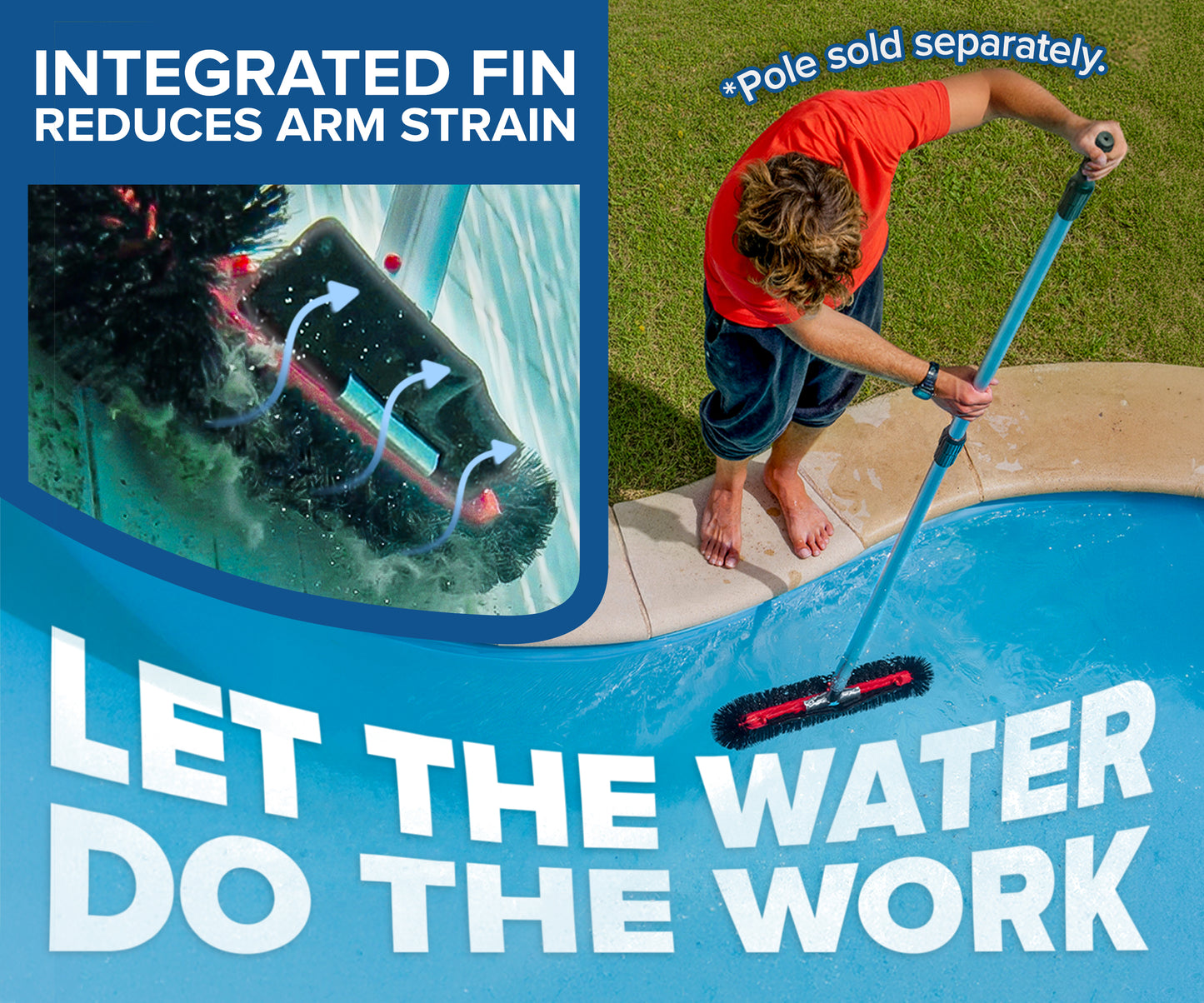 Pool Brush Head for Inground & Above Ground Pools