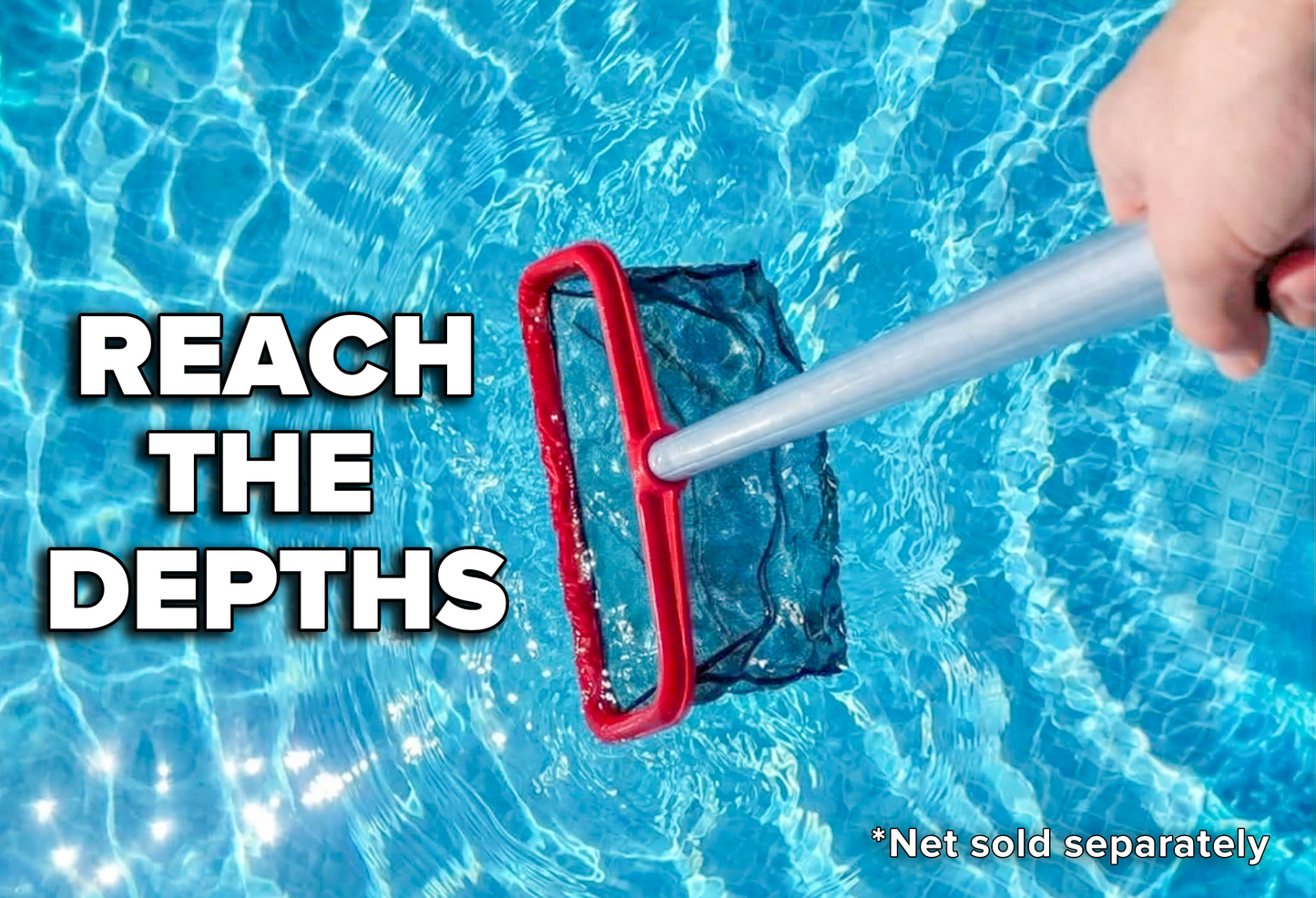 Telescopic Adjustable Aluminum Pool Pole - 15 Feet