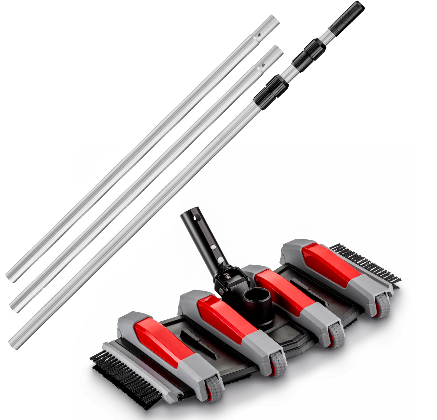 Pool Vacuum Head with 13 Feet Telescopic Pole