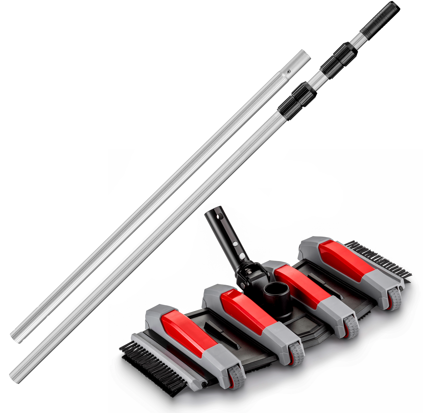 Pool Vacuum Head with 15 Feet Telescopic Pole